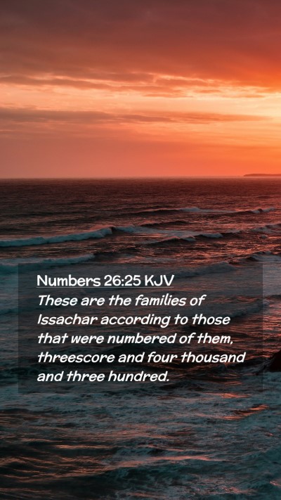 Picture 02 - Numbers 26:25 KJV Mobile Phone Wallpaper - These are the families of Issachar according to - Mobile Bible Verse Wallpaper