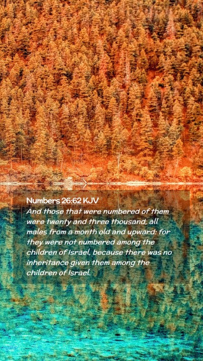 Picture 02 - Numbers 26:62 KJV Mobile Phone Wallpaper - And those that were numbered of them were twenty - Mobile Bible Verse Wallpaper