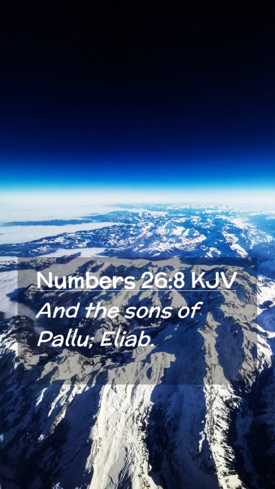 Picture 02 - Numbers 26:8 KJV Mobile Phone Wallpaper - And the sons of Pallu; - Mobile Bible Verse Wallpaper