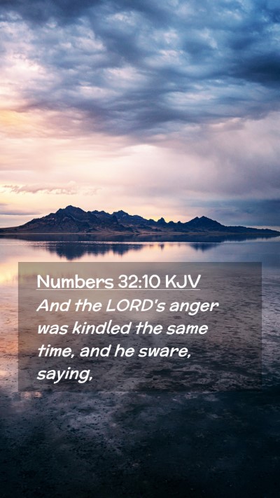 Picture 02 - Numbers 32:10 KJV Mobile Phone Wallpaper - And the LORD's anger was kindled the same time, - Mobile Bible Verse Wallpaper