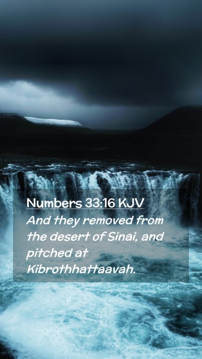 Picture 02 - Numbers 33:16 KJV Mobile Phone Wallpaper - And they removed from the desert of Sinai, and - Mobile Bible Verse Wallpaper