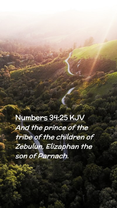 Picture 02 - Numbers 34:25 KJV Mobile Phone Wallpaper - And the prince of the tribe of the children of - Mobile Bible Verse Wallpaper