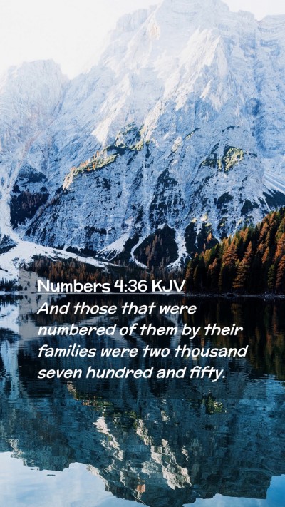 Picture 02 - Numbers 4:36 KJV Mobile Phone Wallpaper - And those that were numbered of them by their - Mobile Bible Verse Wallpaper