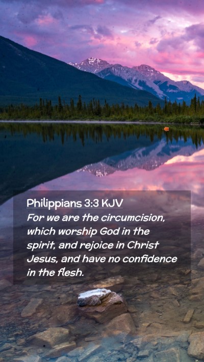 Picture 02 - Philippians 3:3 KJV Mobile Phone Wallpaper - For we are the circumcision, which worship God in - Mobile Bible Verse Wallpaper