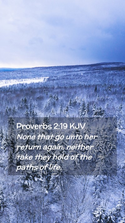 Picture 02 - Proverbs 2:19 KJV Mobile Phone Wallpaper - None that go unto her return again, neither take - Mobile Bible Verse Wallpaper