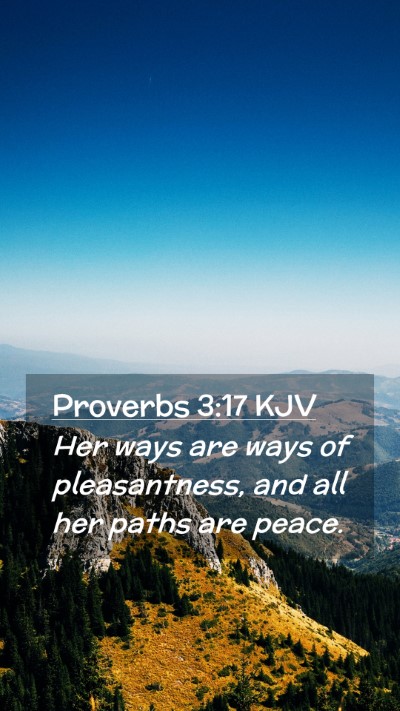 Picture 02 - Proverbs 3:17 KJV Mobile Phone Wallpaper - Her ways are ways of pleasantness, and all her - Mobile Bible Verse Wallpaper