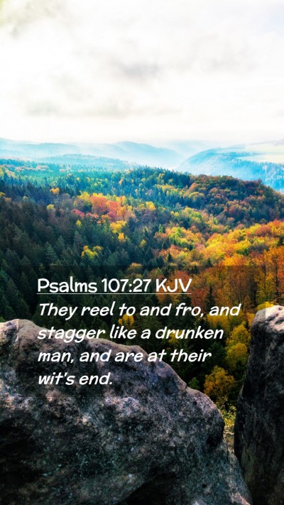 Picture 02 - Psalms 107:27 KJV Mobile Phone Wallpaper - They reel to and fro, and stagger like a drunken - Mobile Bible Verse Wallpaper