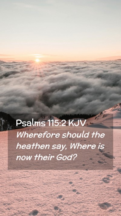 Picture 02 - Psalms 115:2 KJV Mobile Phone Wallpaper - Wherefore should the heathen say, Where is now - Mobile Bible Verse Wallpaper
