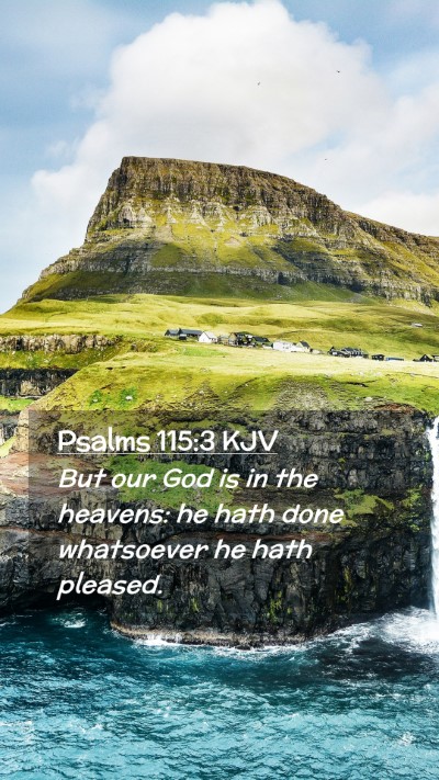 Picture 02 - Psalms 115:3 KJV Mobile Phone Wallpaper - But our God is in the heavens: he hath done - Mobile Bible Verse Wallpaper