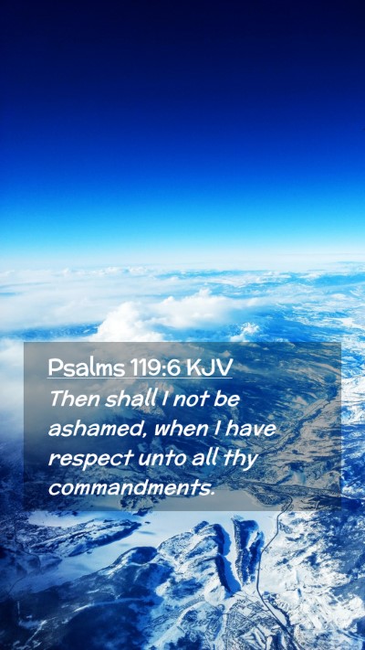 Picture 02 - Psalms 119:6 KJV Mobile Phone Wallpaper - Then shall I not be ashamed, when I have respect - Mobile Bible Verse Wallpaper