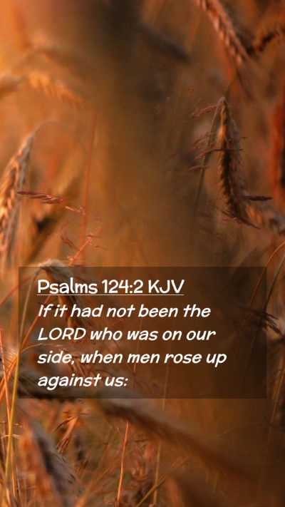 Picture 02 - Psalms 124:2 KJV Mobile Phone Wallpaper - If it had not been the LORD who was on our side, - Mobile Bible Verse Wallpaper