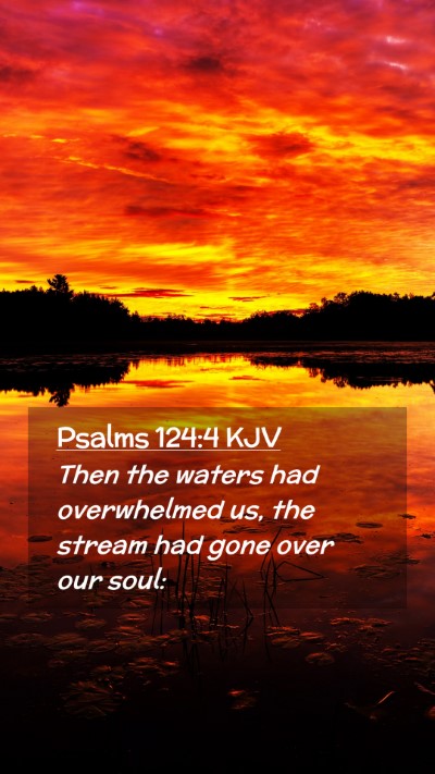 Picture 02 - Psalms 124:4 KJV Mobile Phone Wallpaper - Then the waters had overwhelmed us, the stream - Mobile Bible Verse Wallpaper