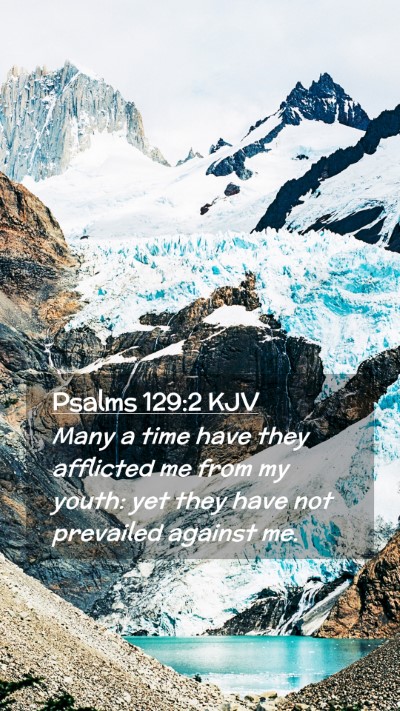 Picture 02 - Psalms 129:2 KJV Mobile Phone Wallpaper - Many a time have they afflicted me from my youth: - Mobile Bible Verse Wallpaper