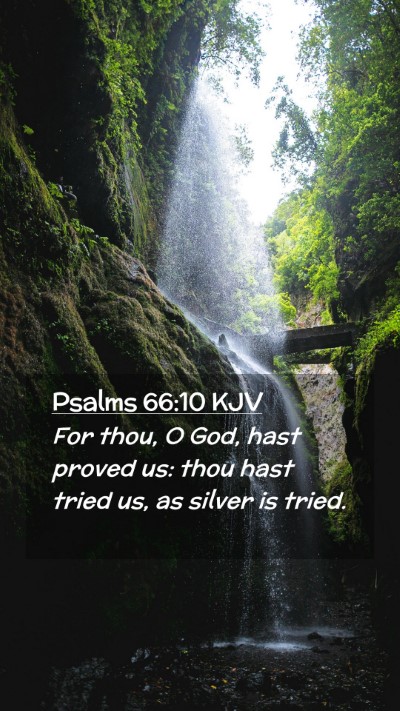Picture 02 - Psalms 66:10 KJV Mobile Phone Wallpaper - For thou, O God, hast proved us: thou hast tried - Mobile Bible Verse Wallpaper
