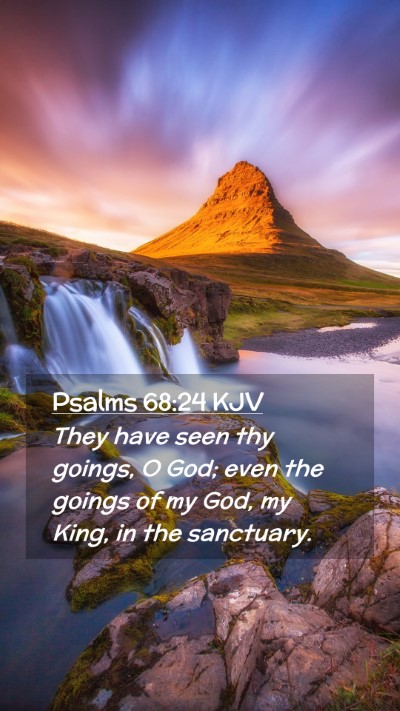 Picture 02 - Psalms 68:24 KJV Mobile Phone Wallpaper - They have seen thy goings, O God; even the goings - Mobile Bible Verse Wallpaper