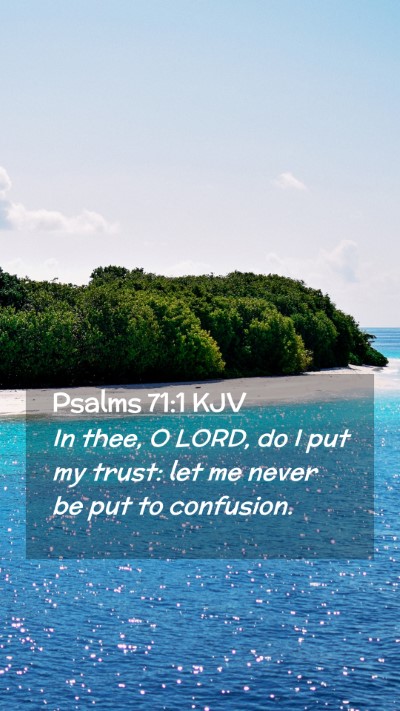 Picture 02 - Psalms 71:1 KJV Mobile Phone Wallpaper - In thee, O LORD, do I put my trust: let me never - Mobile Bible Verse Wallpaper