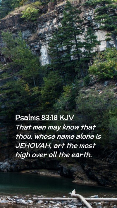 Picture 02 - Psalms 83:18 KJV Mobile Phone Wallpaper - That men may know that thou, whose name alone is - Mobile Bible Verse Wallpaper