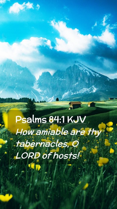Picture 02 - Psalms 84:1 KJV Mobile Phone Wallpaper - How amiable are thy tabernacles, O LORD of - Mobile Bible Verse Wallpaper