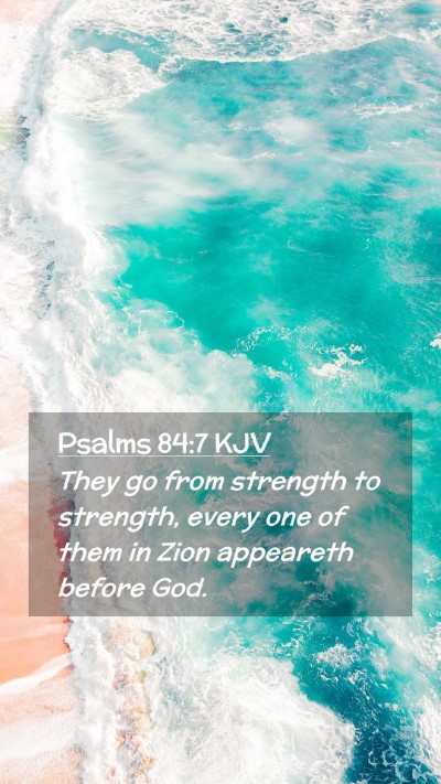 Picture 02 - Psalms 84:7 KJV Mobile Phone Wallpaper - They go from strength to strength, every one of - Mobile Bible Verse Wallpaper