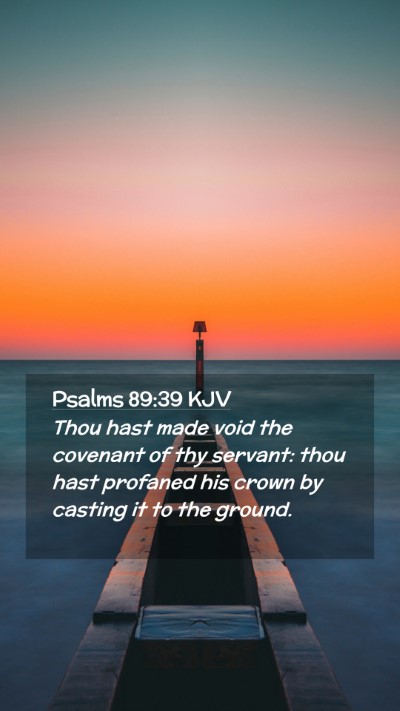 Picture 02 - Psalms 89:39 KJV Mobile Phone Wallpaper - Thou hast made void the covenant of thy servant: - Mobile Bible Verse Wallpaper