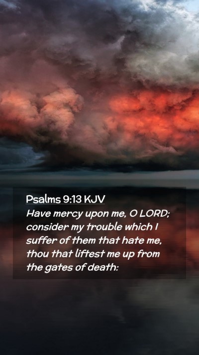 Picture 02 - Psalms 9:13 KJV Mobile Phone Wallpaper - Have mercy upon me, O LORD; consider my trouble - Mobile Bible Verse Wallpaper