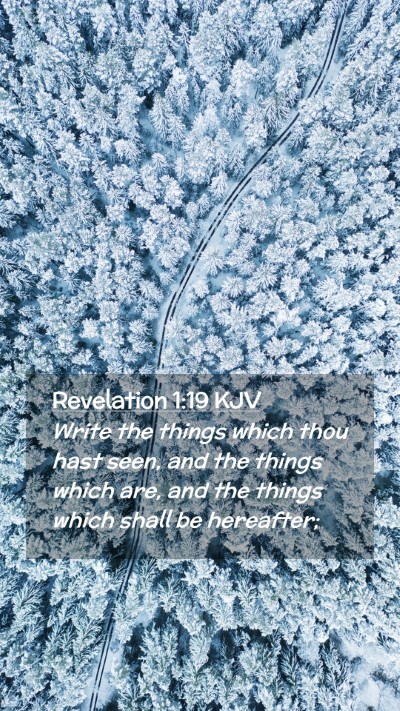 Picture 02 - Revelation 1:19 KJV Mobile Phone Wallpaper - Write the things which thou hast seen, and the - Mobile Bible Verse Wallpaper
