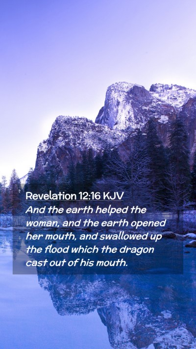 Picture 02 - Revelation 12:16 KJV Mobile Phone Wallpaper - And the earth helped the woman, and the earth - Mobile Bible Verse Wallpaper