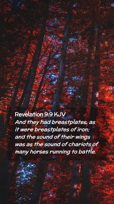 Picture 02 - Revelation 9:9 KJV Mobile Phone Wallpaper - And they had breastplates, as it were - Mobile Bible Verse Wallpaper