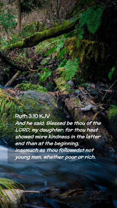 Picture 02 - Ruth 3:10 KJV Mobile Phone Wallpaper - And he said, Blessed be thou of the LORD, my - Mobile Bible Verse Wallpaper