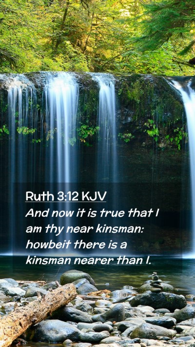 Picture 02 - Ruth 3:12 KJV Mobile Phone Wallpaper - And now it is true that I am thy near kinsman: - Mobile Bible Verse Wallpaper