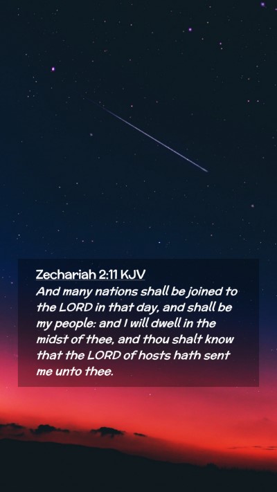Picture 02 - Zechariah 2:11 KJV Mobile Phone Wallpaper - And many nations shall be joined to the LORD in - Mobile Bible Verse Wallpaper