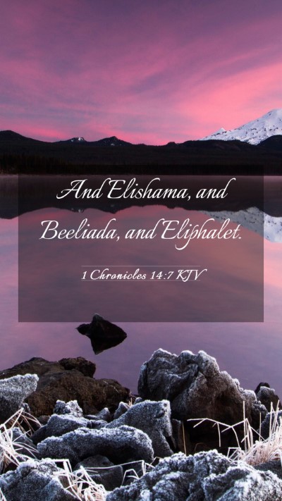 Picture 03 - 1 Chronicles 14:7 KJV Mobile Phone Wallpaper - And Elishama, and Beeliada, and - Mobile Bible Verse Wallpaper