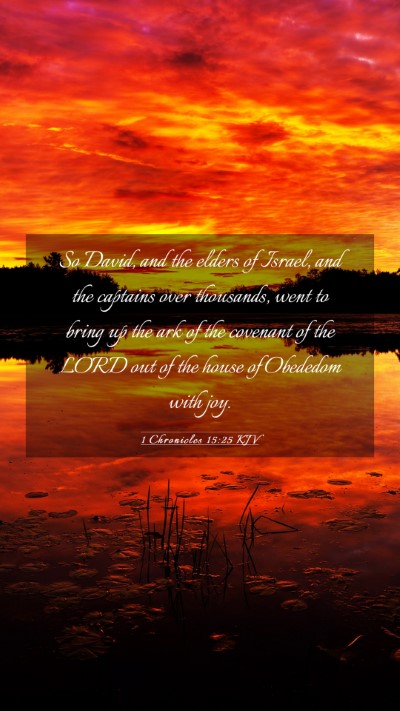 Picture 03 - 1 Chronicles 15:25 KJV Mobile Phone Wallpaper - So David, and the elders of Israel, and the - Mobile Bible Verse Wallpaper