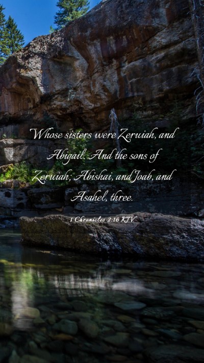 Picture 03 - 1 Chronicles 2:16 KJV Mobile Phone Wallpaper - Whose sisters were Zeruiah, and Abigail. And the - Mobile Bible Verse Wallpaper