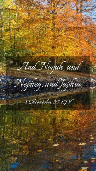 Picture 03 - 1 Chronicles 3:7 KJV Mobile Phone Wallpaper - And Nogah, and Nepheg, and - Mobile Bible Verse Wallpaper