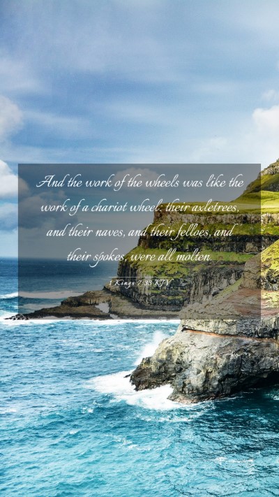 Picture 03 - 1 Kings 7:33 KJV Mobile Phone Wallpaper - And the work of the wheels was like the work of a - Mobile Bible Verse Wallpaper