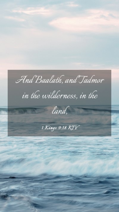Picture 03 - 1 Kings 9:18 KJV Mobile Phone Wallpaper - And Baalath, and Tadmor in the wilderness, in the - Mobile Bible Verse Wallpaper