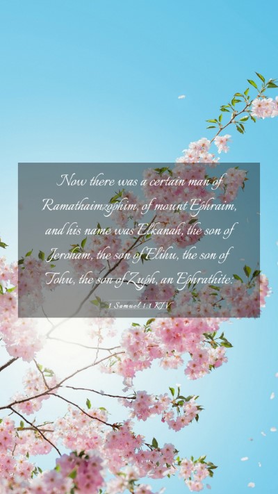 Picture 03 - 1 Samuel 1:1 KJV Mobile Phone Wallpaper - Now there was a certain man of Ramathaimzophim, - Mobile Bible Verse Wallpaper