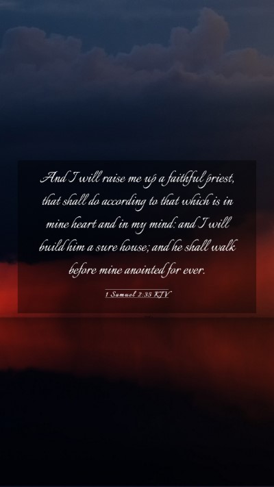 Picture 03 - 1 Samuel 2:35 KJV Mobile Phone Wallpaper - And I will raise me up a faithful priest, that - Mobile Bible Verse Wallpaper