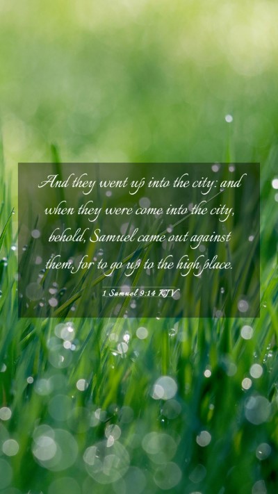 Picture 03 - 1 Samuel 9:14 KJV Mobile Phone Wallpaper - And they went up into the city: and when they - Mobile Bible Verse Wallpaper
