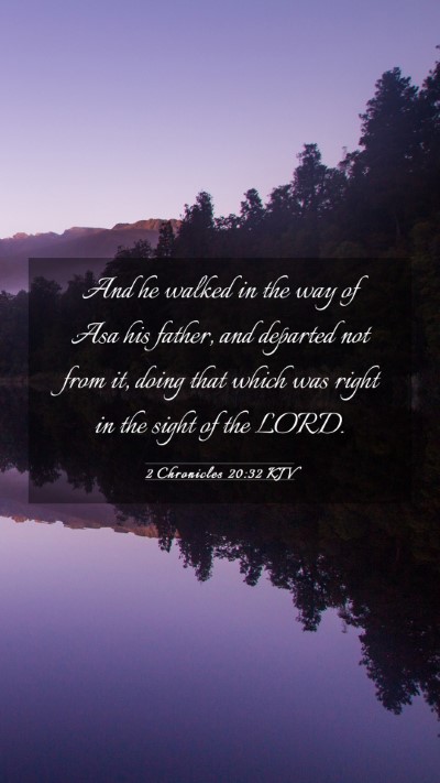 Picture 03 - 2 Chronicles 20:32 KJV Mobile Phone Wallpaper - And he walked in the way of Asa his father, and - Mobile Bible Verse Wallpaper