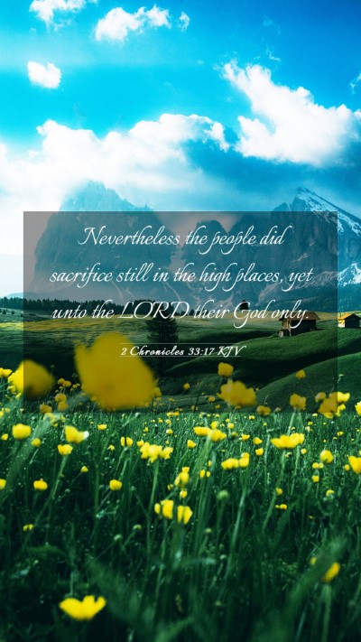 Picture 03 - 2 Chronicles 33:17 KJV Mobile Phone Wallpaper - Nevertheless the people did sacrifice still in - Mobile Bible Verse Wallpaper