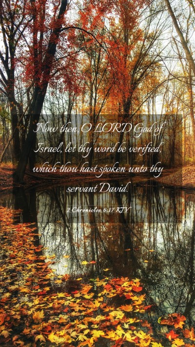 Picture 03 - 2 Chronicles 6:17 KJV Mobile Phone Wallpaper - Now then, O LORD God of Israel, let thy word be - Mobile Bible Verse Wallpaper