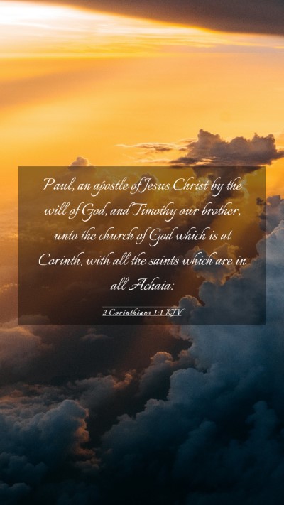Picture 03 - 2 Corinthians 1:1 KJV Mobile Phone Wallpaper - Paul, an apostle of Jesus Christ by the will of - Mobile Bible Verse Wallpaper