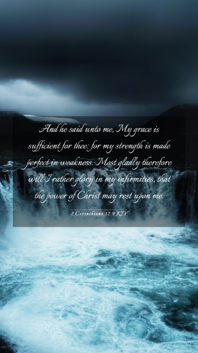 Picture 03 - 2 Corinthians 12:9 KJV Mobile Phone Wallpaper - And he said unto me, My grace is sufficient for - Mobile Bible Verse Wallpaper