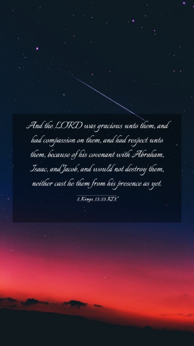 Picture 03 - 2 Kings 13:23 KJV Mobile Phone Wallpaper - And the LORD was gracious unto them, and had - Mobile Bible Verse Wallpaper