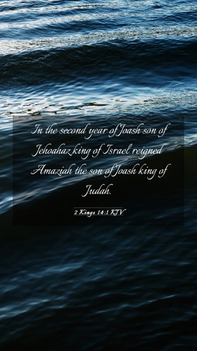 Picture 03 - 2 Kings 14:1 KJV Mobile Phone Wallpaper - In the second year of Joash son of Jehoahaz king - Mobile Bible Verse Wallpaper