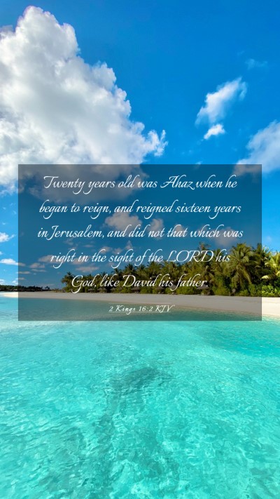 Picture 03 - 2 Kings 16:2 KJV Mobile Phone Wallpaper - Twenty years old was Ahaz when he began to reign, - Mobile Bible Verse Wallpaper