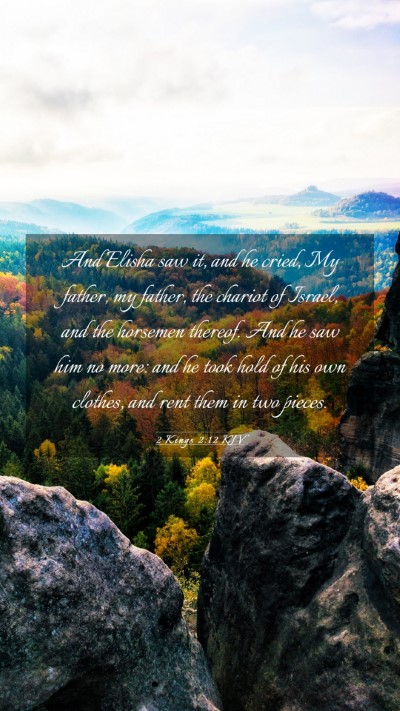 Picture 03 - 2 Kings 2:12 KJV Mobile Phone Wallpaper - And Elisha saw it, and he cried, My father, my - Mobile Bible Verse Wallpaper