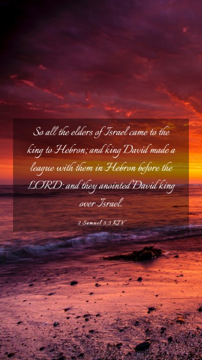 Picture 03 - 2 Samuel 5:3 KJV Mobile Phone Wallpaper - So all the elders of Israel came to the king to - Mobile Bible Verse Wallpaper